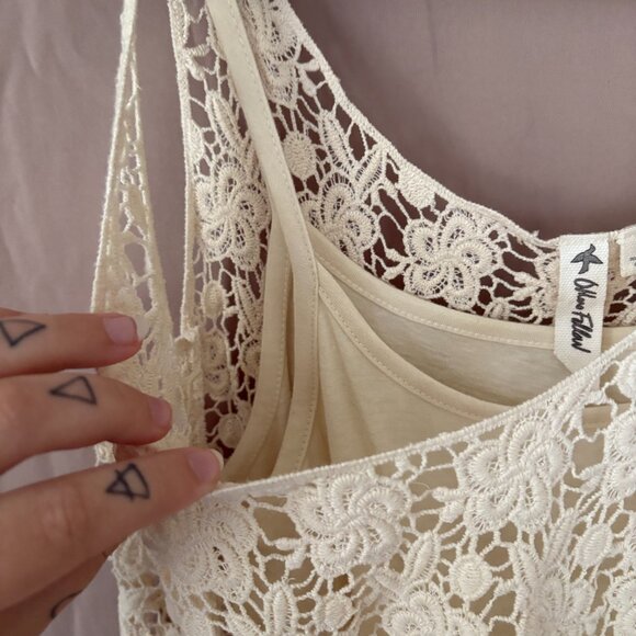 Others Follow Womens Lace Slip Dress Size Small Boho Hippie Beach Travel Coastal - Picture 9 of 9